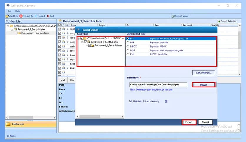 SysTools DBX to PST Converter 8.0