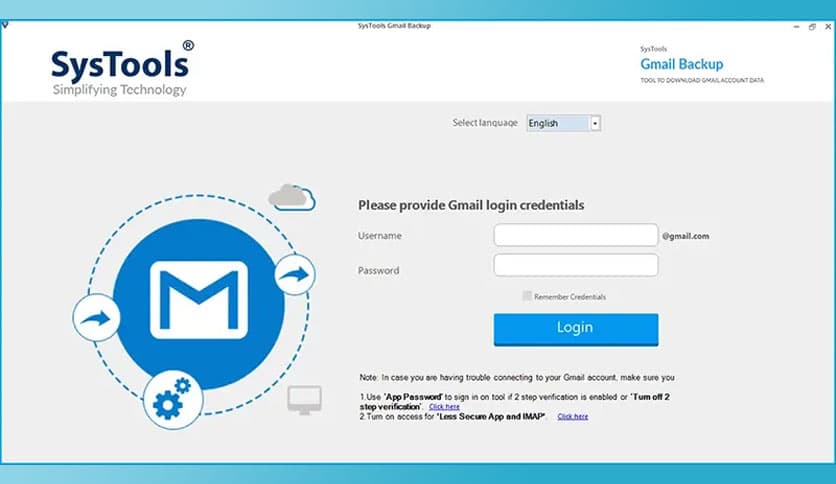 SysTools Gmail Backup 9.3