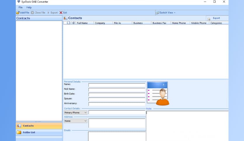 SysTools OAB Converter 4.0