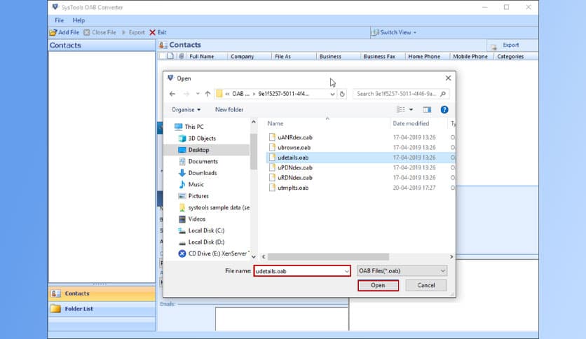 SysTools OAB Converter 4.0