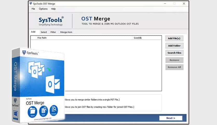 SysTools OST Merge 5.1