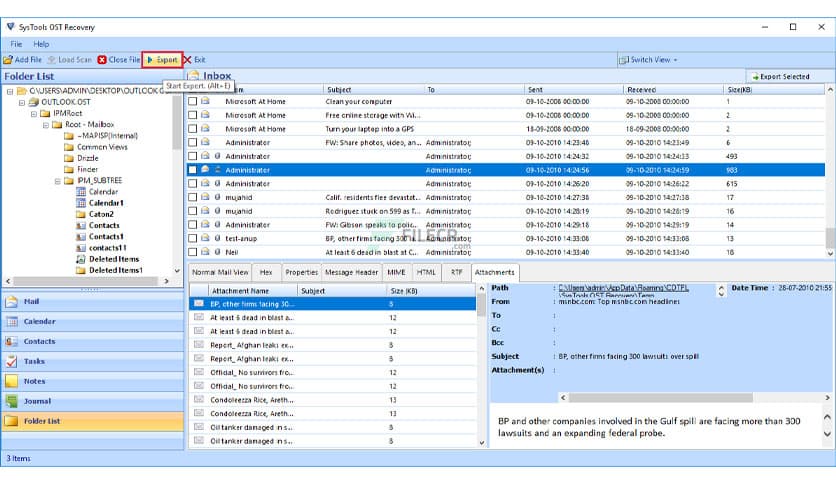 SysTools OST Recovery 9.1