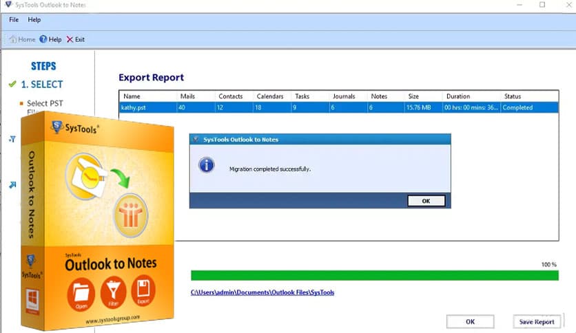 SysTools Outlook to Notes 8.3