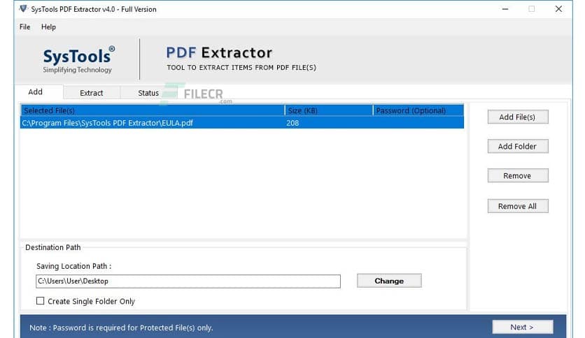 SysTools PDF Extractor 6.1
