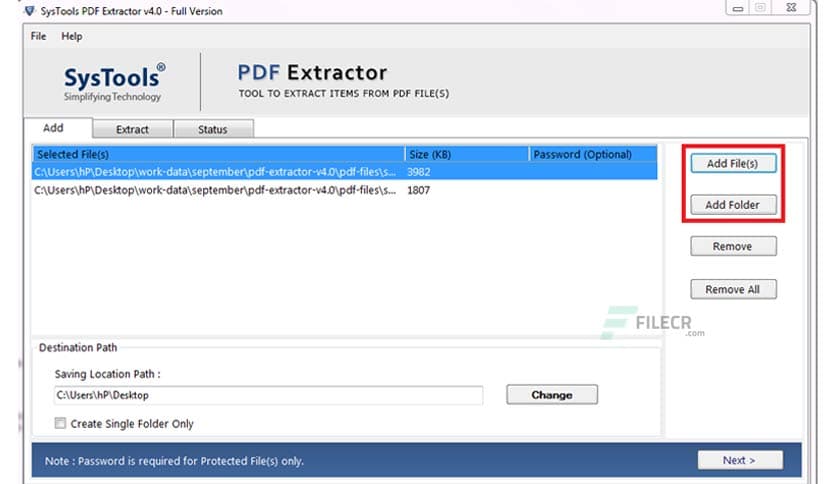 SysTools PDF Extractor 6.1