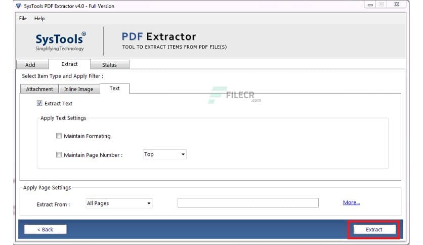 SysTools PDF Extractor 6.1