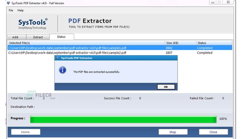 SysTools PDF Extractor 6.1