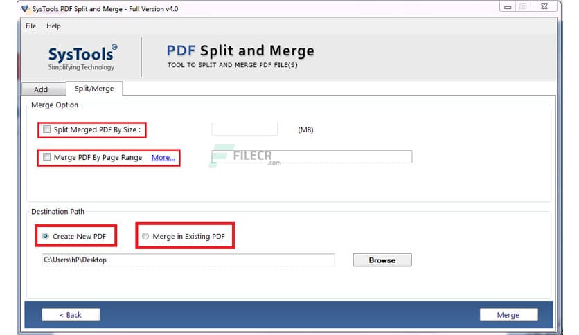 SysTools PDF Split & Merge 5.0