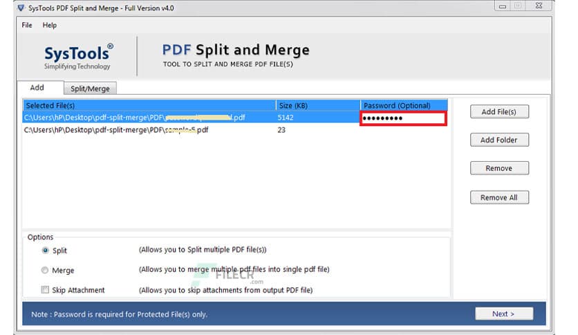 SysTools PDF Split & Merge 5.0