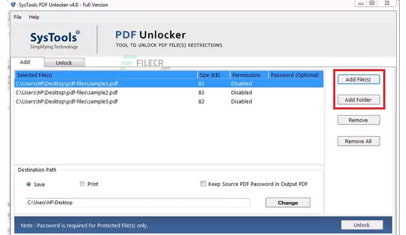 SysTools PDF Unlocker 5.3