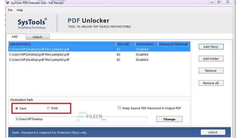 SysTools PDF Unlocker 5.3