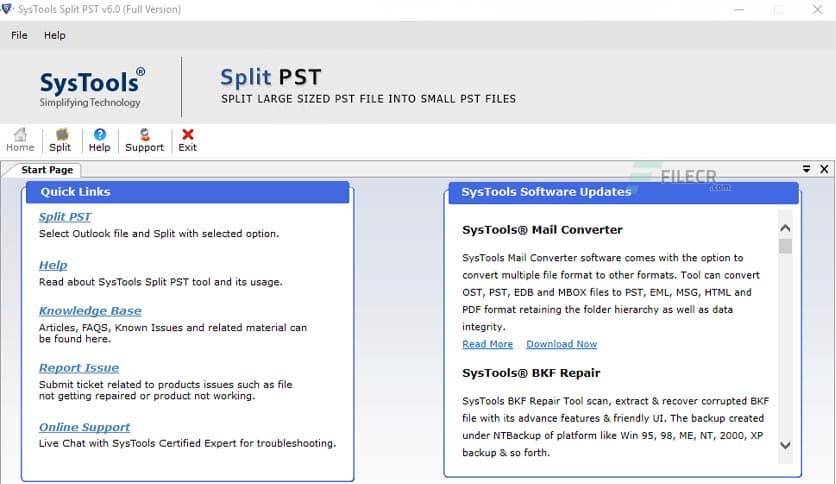 SysTools Split PST 9.0