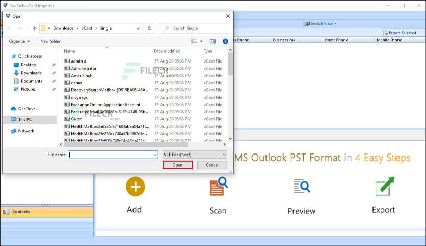 SysTools vCard Importer 7.0