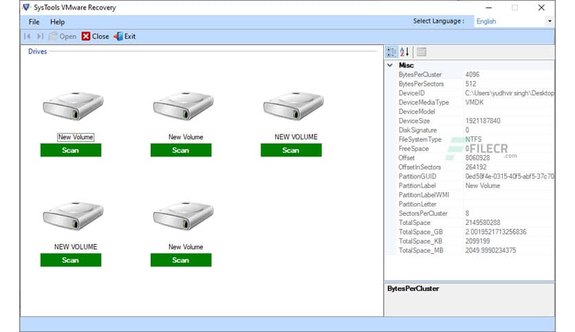 SysTools VMware Recovery 11.0