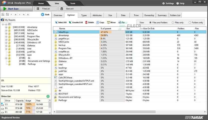 SysTweak Disk Analyzer Pro 1.0.1400.1315
