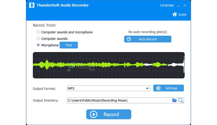 ThunderSoft Audio Recorder 10.2.0