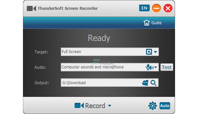 ThunderSoft Screen Recorder 10.9