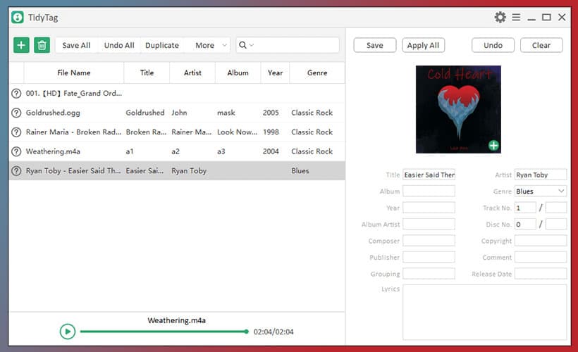 iTubeGo TidyTag Music Tag Editor 2.0.0