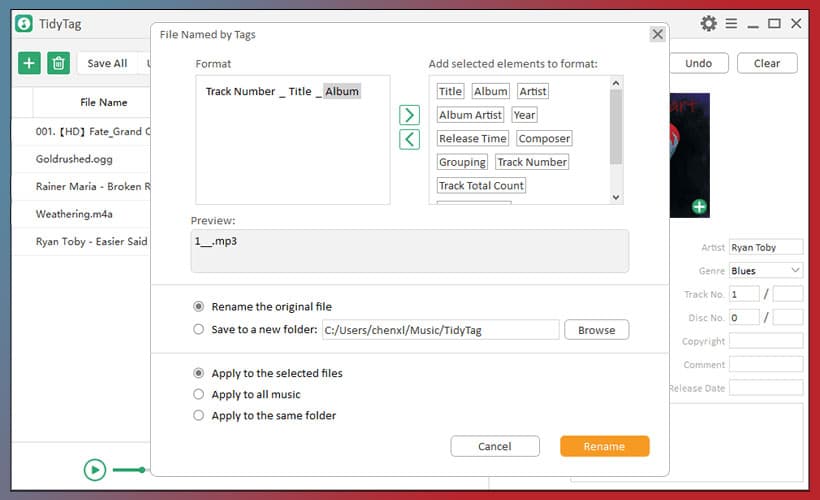 iTubeGo TidyTag Music Tag Editor 2.0.0