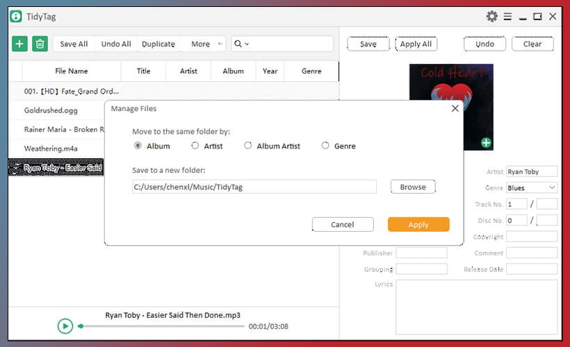 iTubeGo TidyTag Music Tag Editor 2.0.0