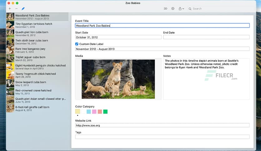 BeeDocs Timeline 3D 5.4.0