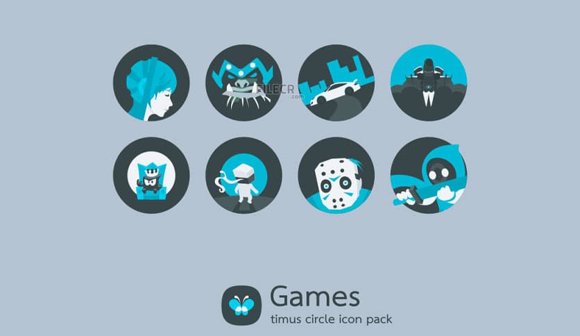 Timus Spin: Dark Icon Pack 15.1