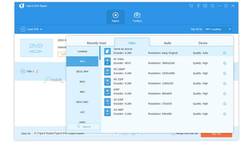 Tipard DVD Ripper 10.1.22