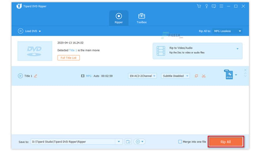 Tipard DVD Ripper 10.1.22