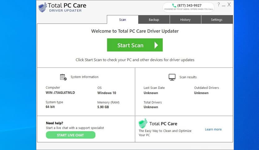 Total PC Care Driver Updater 5.4.580