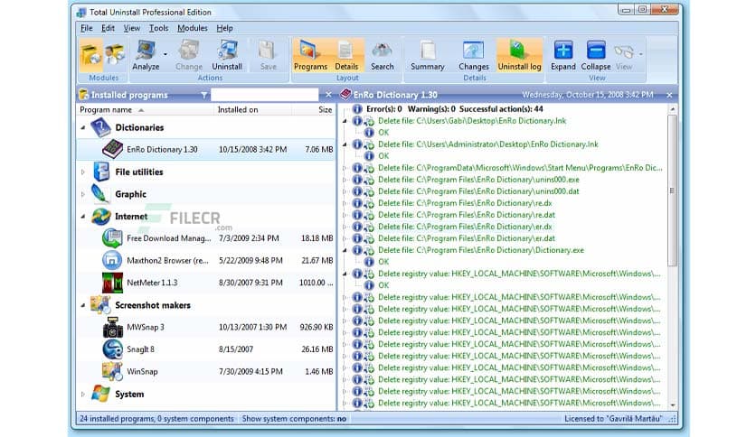 Total Uninstall Professional 7.6.2.367
