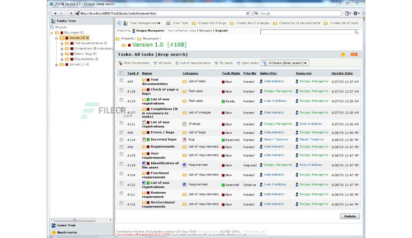 TrackStudio Enterprise 5.5.0.06.10.2020