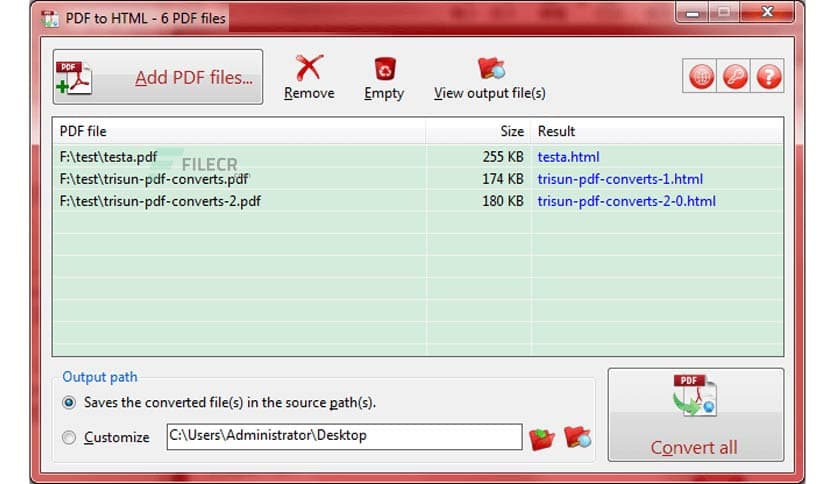 TriSun PDF to HTML 9.1 Build 045