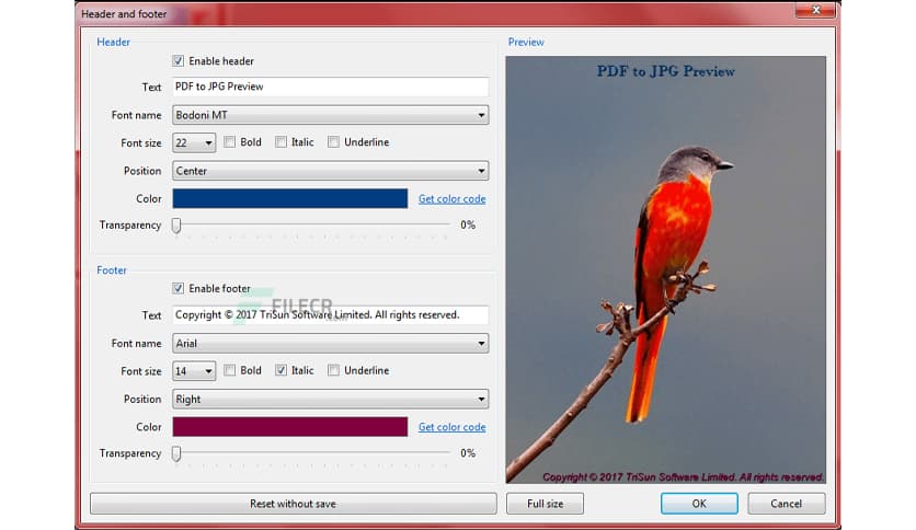 TriSun PDF to JPG 20.0 Build 081
