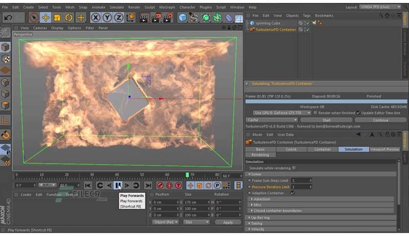 TurbulenceFD 1.0 build 1465 for Cinema 4D