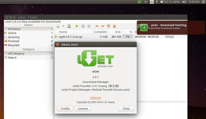 uGet 2.2.3
