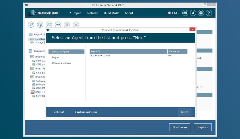 UFS Explorer Network RAID