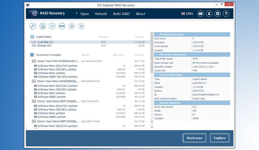 UFS Explorer RAID Recovery 9.14