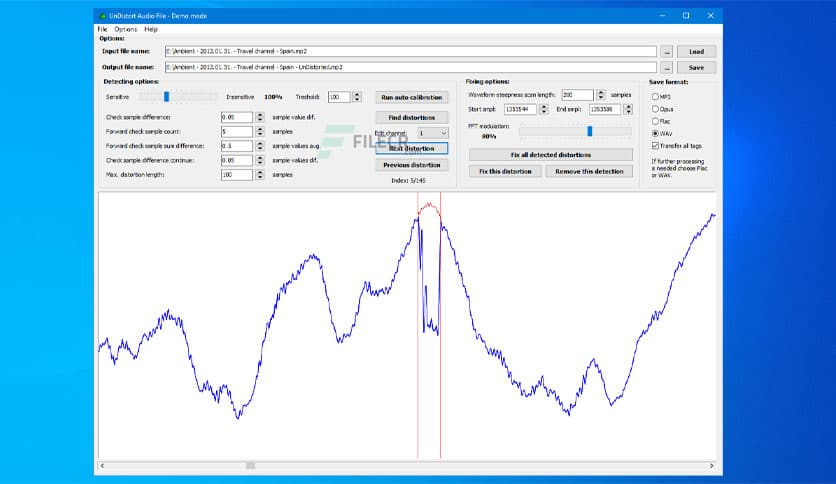3delite UnDistort Audio File 1.0.28.54