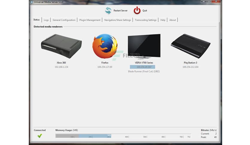 Universal Media Server 15.3.0