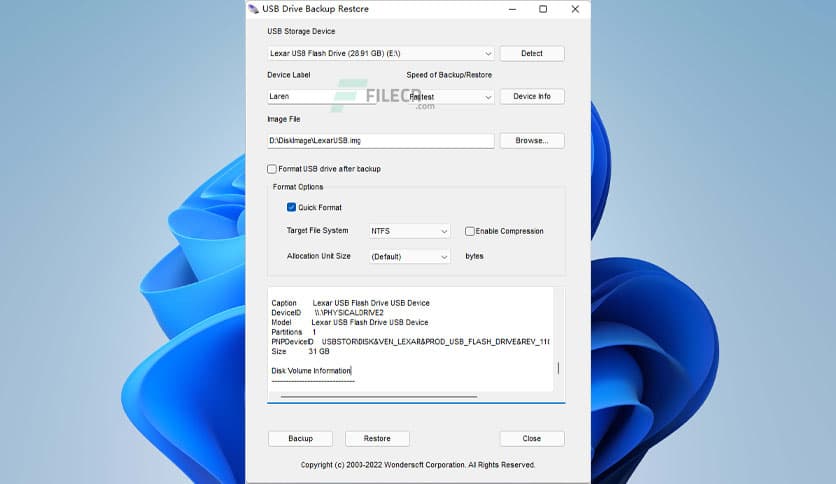 USB Drive Backup Restore 6.0