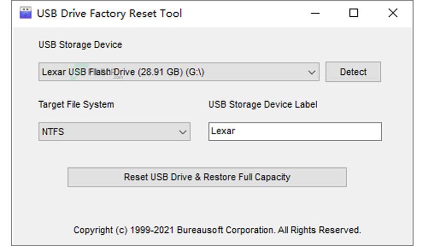 USB Drive Factory Reset Tool 3.0