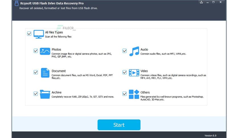 Rcysoft USB Flash Drive Data Recovery Pro 8.9.0.0