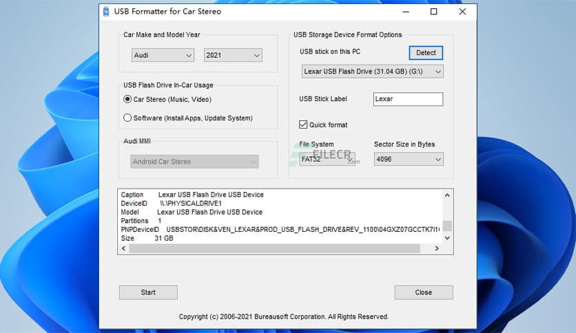 USB Formatter for Car Stereo 2.01