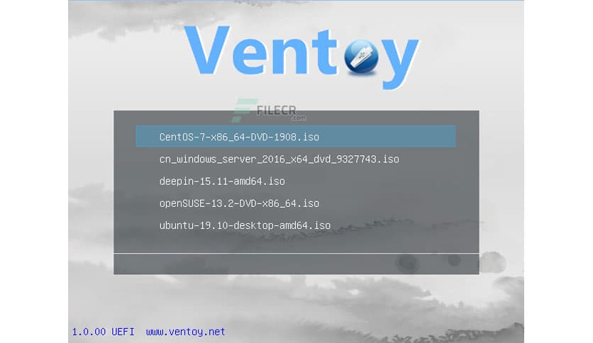 Ventoy + Live CD 1.1.10