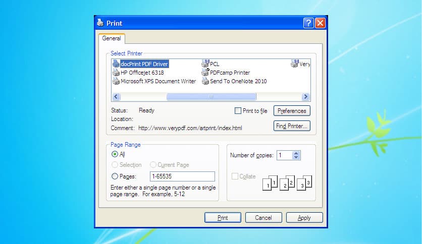 VeryPDF Document Converter (docPrint Pro) 8.0