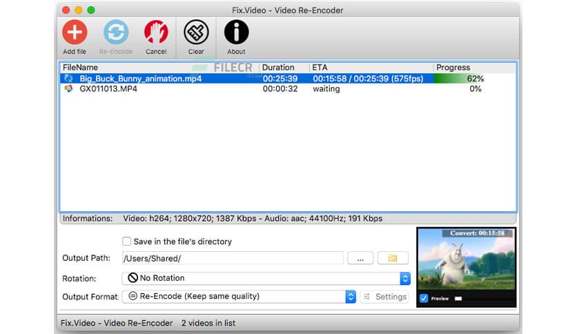 Video Re-Encoder 1.40
