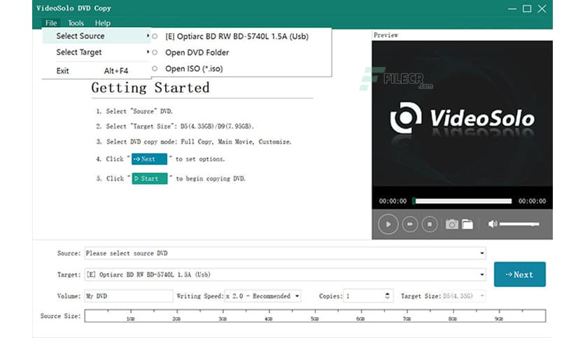 VideoSolo DVD Copy 1.0.30
