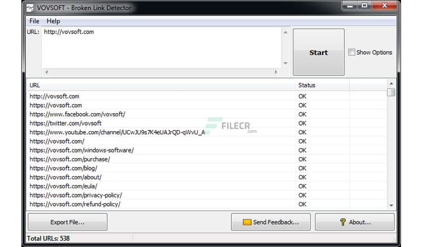 VovSoft Broken Link Detector 4.3
