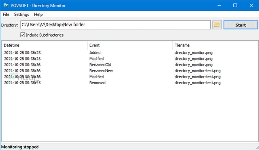 VovSoft Directory Monitor 2.1