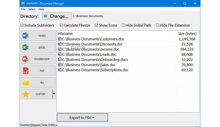 VovSoft Document Manager 2.0